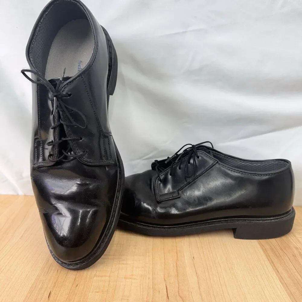 CAPPS Airlite Uniform Patent Leather Black Dress Oxford Shoes Men Size 11 D